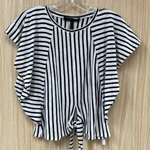 BCBGMaxAzria White Stripe top size XS